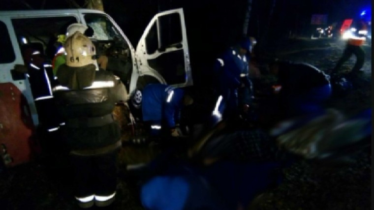 Три человека погибли в аварии с маршруткой под Калугой