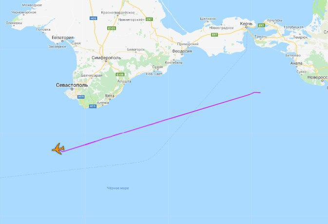 США направили военный самолет к акватории Черного моря