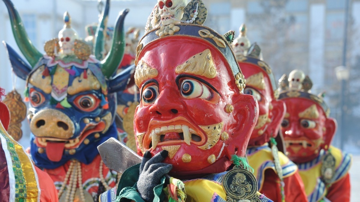 Празднование буддийского Нового года в Чите, 2018 год. 